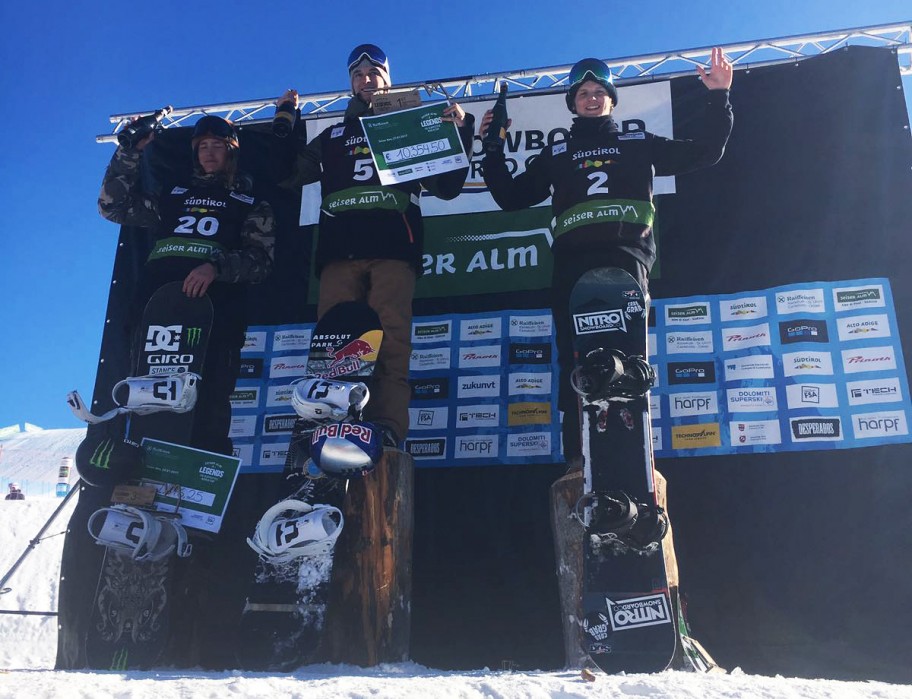 The Snow Centre's Olympic Snowboarder Podiums at World Cup